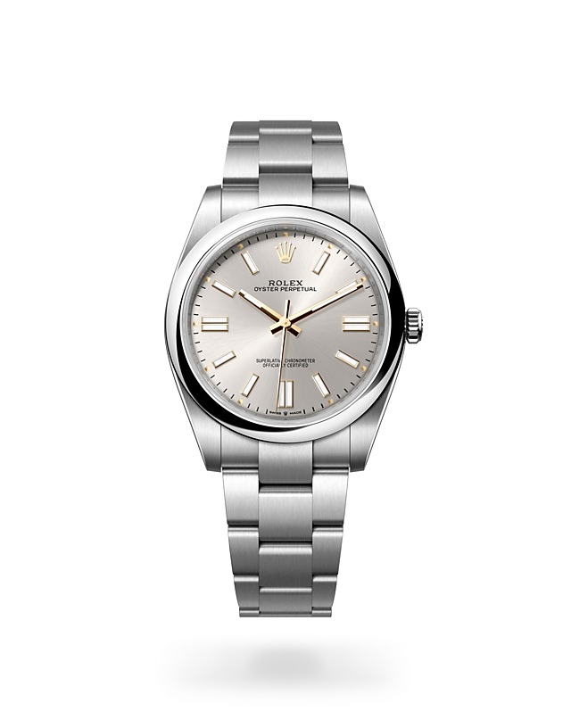 Rolex Oyster Perpetual 41 in Oyster, 41 mm, Oystersteel - M124300-0001 at Woo Hing Brothers