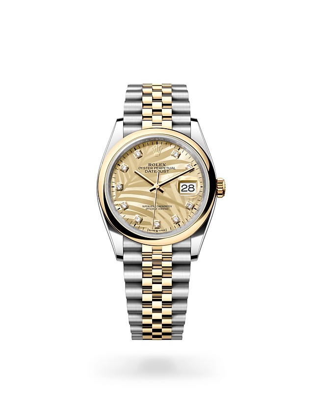 Rolex Datejust 36 in Oyster, 36 mm, Oystersteel and yellow gold - M126203-0043 at Woo Hing Brothers