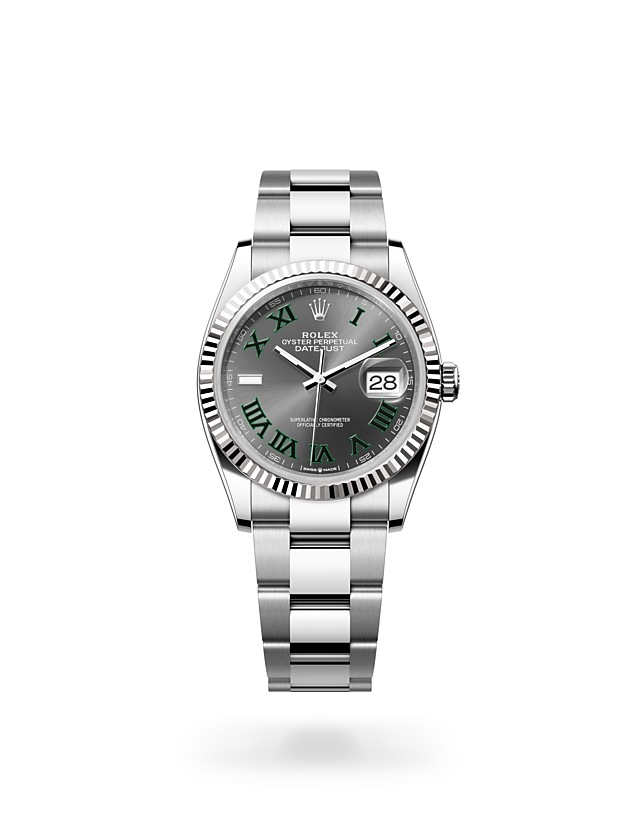 Rolex Datejust 36 in Oyster, 36 mm, Oystersteel and white gold - M126234-0046 at Woo Hing Brothers
