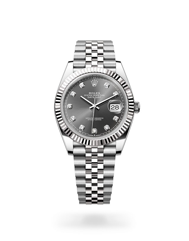 Rolex Datejust 41 in Oyster, 41 mm, Oystersteel and white gold - M126334-0006 at Woo Hing Brothers