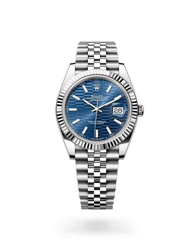 Rolex Datejust 41 in Oyster, 41 mm, Oystersteel and white gold - M126334-0032 at Woo Hing Brothers