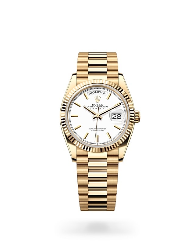 Rolex Day-Date 36 in Oyster, 36 mm, yellow gold - M128238-0081 at Woo Hing Brothers