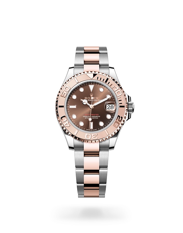 Rolex Yacht-Master 37 in Oyster, 37 mm, Oystersteel and Everose gold - M268621-0003 at Woo Hing Brothers
