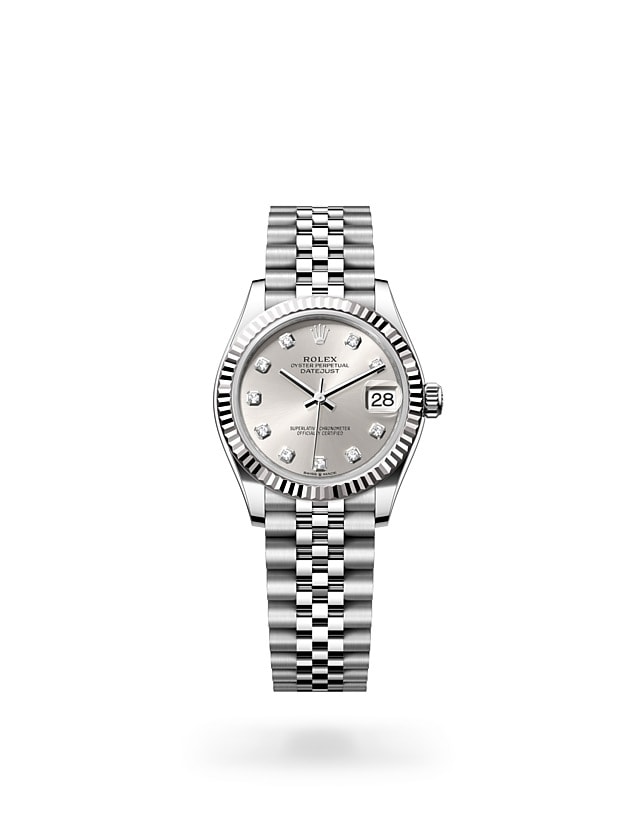 Rolex Datejust 31 in Oyster, 31 mm, Oystersteel and white gold - M278274-0030 at Woo Hing Brothers