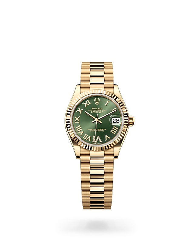 Rolex Datejust 31 in Oyster, 31 mm, yellow gold - M278278-0030 at Woo Hing Brothers