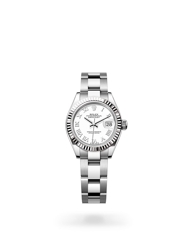Rolex Lady-Datejust in Oyster, 28 mm, Oystersteel and white gold - M279174-0020 at Woo Hing Brothers