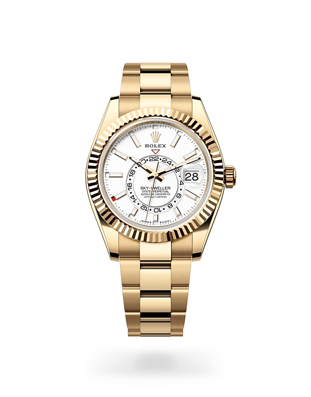Rolex Sky-Dweller in Oyster, 42 mm, yellow gold - M336938-0003 at Woo Hing Brothers